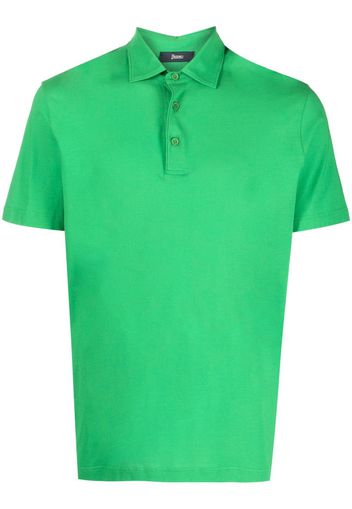 Herno button-placket polo shirt - Grün