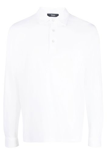 Herno button-up longsleeved polo shirt - Weiß