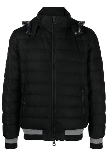 Herno quilted-finish padded jacket - Schwarz