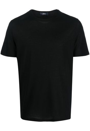 Herno logo-plaque cotton T-shirt - Schwarz