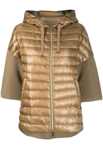 Herno short-sleeve padded jacket - Braun