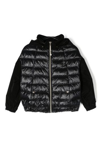 Herno Kids padded hooded jacket - Schwarz