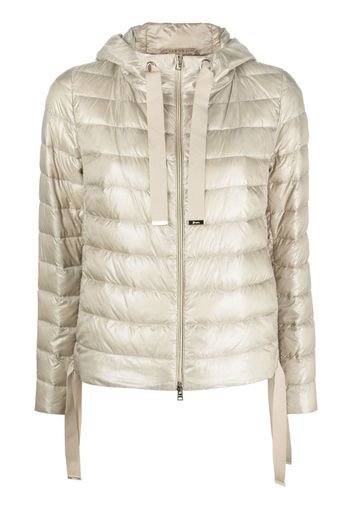 Herno quilted hooded down jacket - Nude