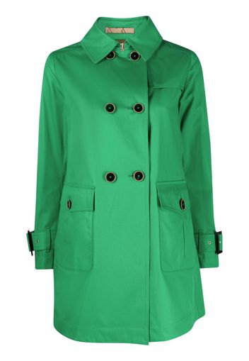 Herno double-breasted water-repellent trench coat - Grün