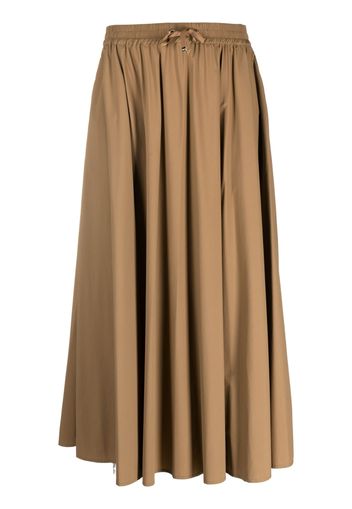 Herno mid-length flared skirt - Braun