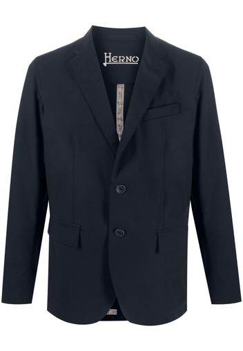 Herno plain single-breasted blazer - Blau