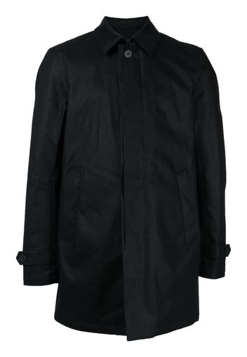 Herno plain linen shirt jacket - Schwarz