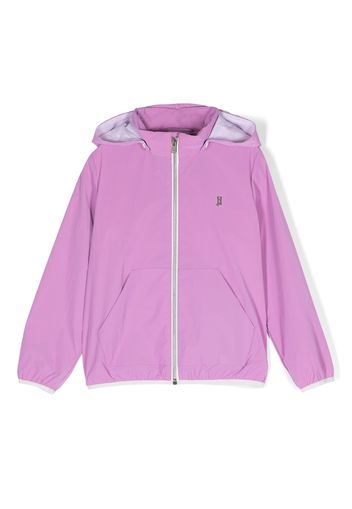 Herno Kids zip-up hooded bomber jacket - Rosa