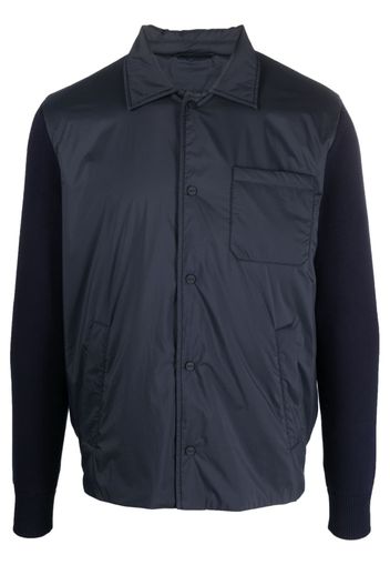 Herno Leichte Jacke mit Kontrasteinsätzen - Blau