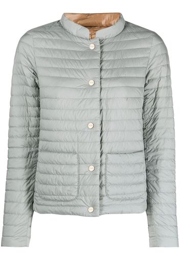 Herno single-breasted padded jacket - Grau