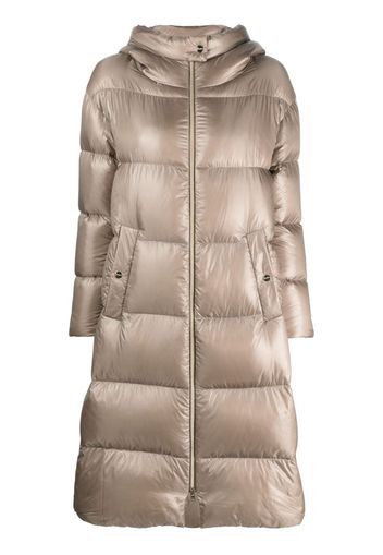 Herno quilted padded zipped coat - Nude