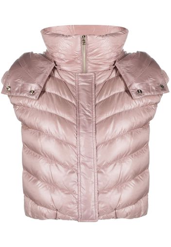 Herno cropped down gilet - Violett