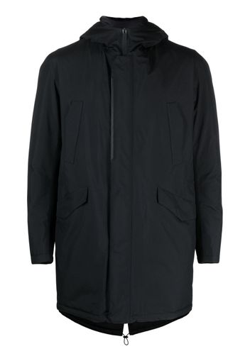 Herno zip-up hooded parka - Schwarz