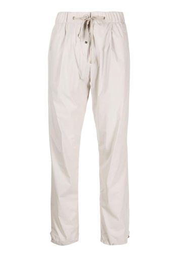 Herno logo-plaque tapered trousers - Nude