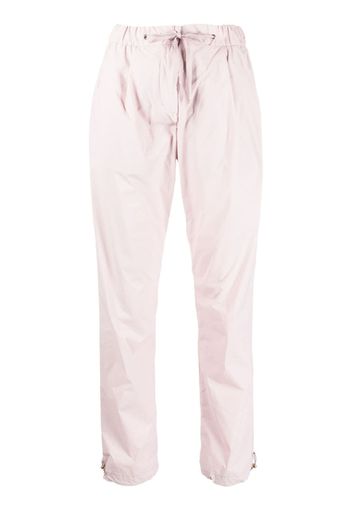 Herno drawstring-waistband cotton trousers - Violett