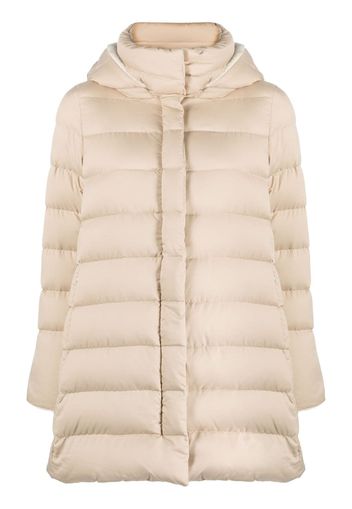 Herno hooded down jacket - Nude