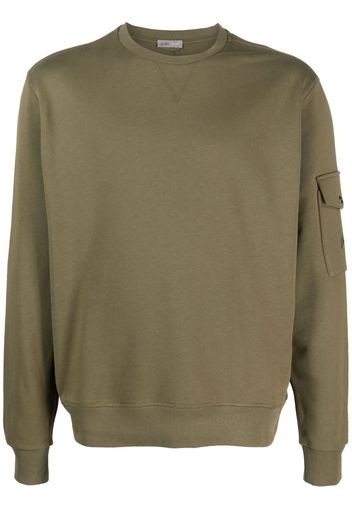 Herno crew-neck cotton sweatshirt - Grün