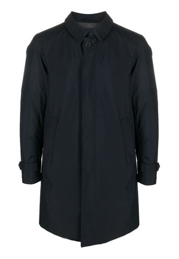 Herno classic-collar waterproof coat - Blau