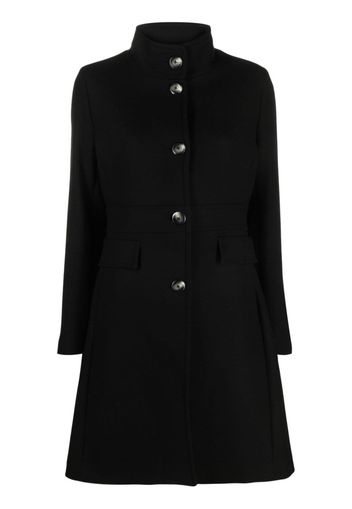 Herno single-breasted wool coat - Schwarz