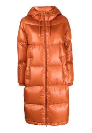 Herno padded zip-up hooded coat - Orange