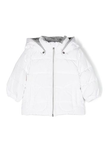 Herno Kids hooded down padded jacket - Weiß