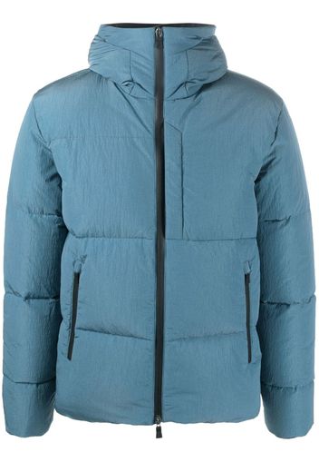 Herno padded zip-up hooded jacket - Blau