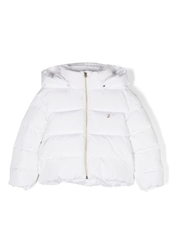 Herno Kids logo-charm padded-design jacket - Weiß