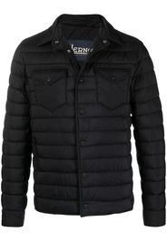 Herno Gefütterte Jacke mit Kragen - Schwarz