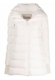 Herno hooded feather-down padded coat - Weiß