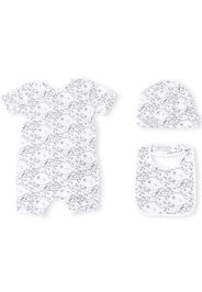 Herno Kids fish-print baby set - Weiß