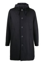 Herno long-sleeve button-up coat - Blau