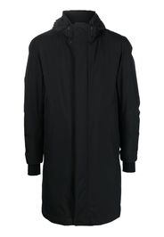 Herno hooded longline padded coat - Schwarz