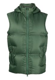 Herno padded zip-up gilet - Grün