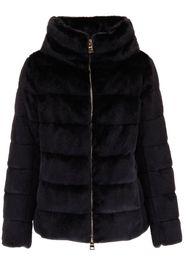 Herno high-neck feather-down jacket - Schwarz