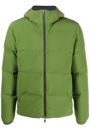 Herno padded zip-up hooded jacket - Grün