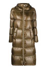 Herno quilted padded zipped coat - Grün