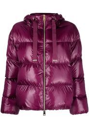 Herno quilted hooded puffer jacket - Violett