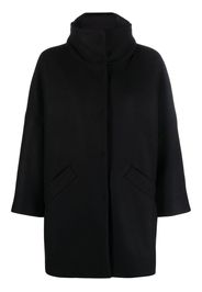 Herno high-neck single-breasted coat - Schwarz