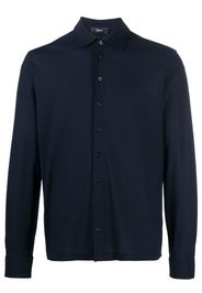 Herno spread-collar cotton shirt - Blau