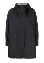 Herno hood zip-fastening coat - Schwarz