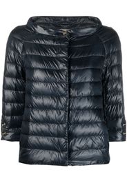 Herno padded crop-sleeve down jacket - Blau