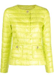 Herno button-up padded down jacket - Grün