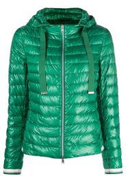 Herno padded hooded down jacket - Grün