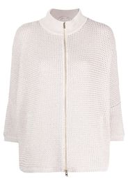Herno high-neck knitted cardigan - Rosa
