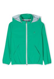 Herno Kids zip-up hooded jacket - Grün