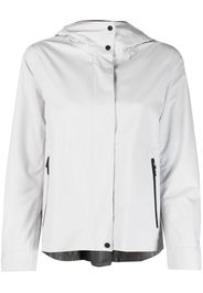 Herno pleat-detail rain jacket - Grau