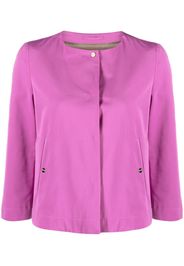 Herno collarless cropped-sleeve jacket - Rosa
