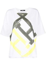 Herno logo-print crew-neck T-shirt - Weiß