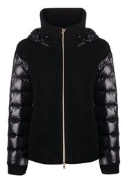 Herno padded-sleeve hooded jacket - Schwarz