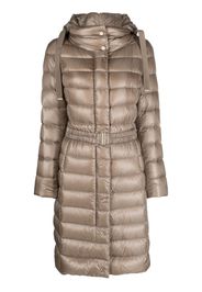 Herno padded belted raincoat - Braun